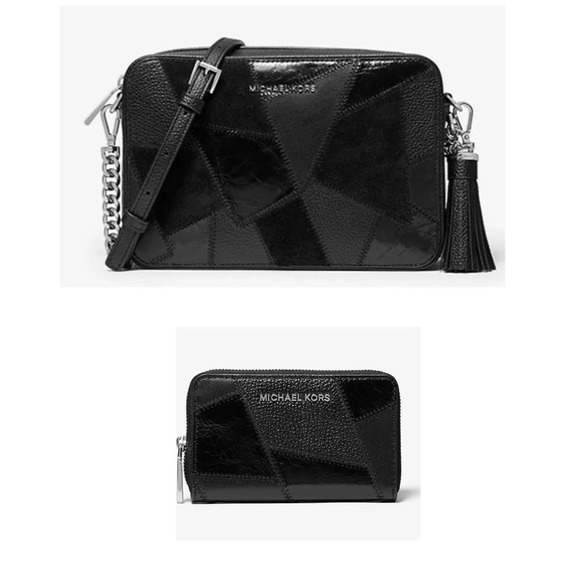 NEW Michael Kors Patchwork Crossbody & MATCHING Wallet - Picture 1 of 7
